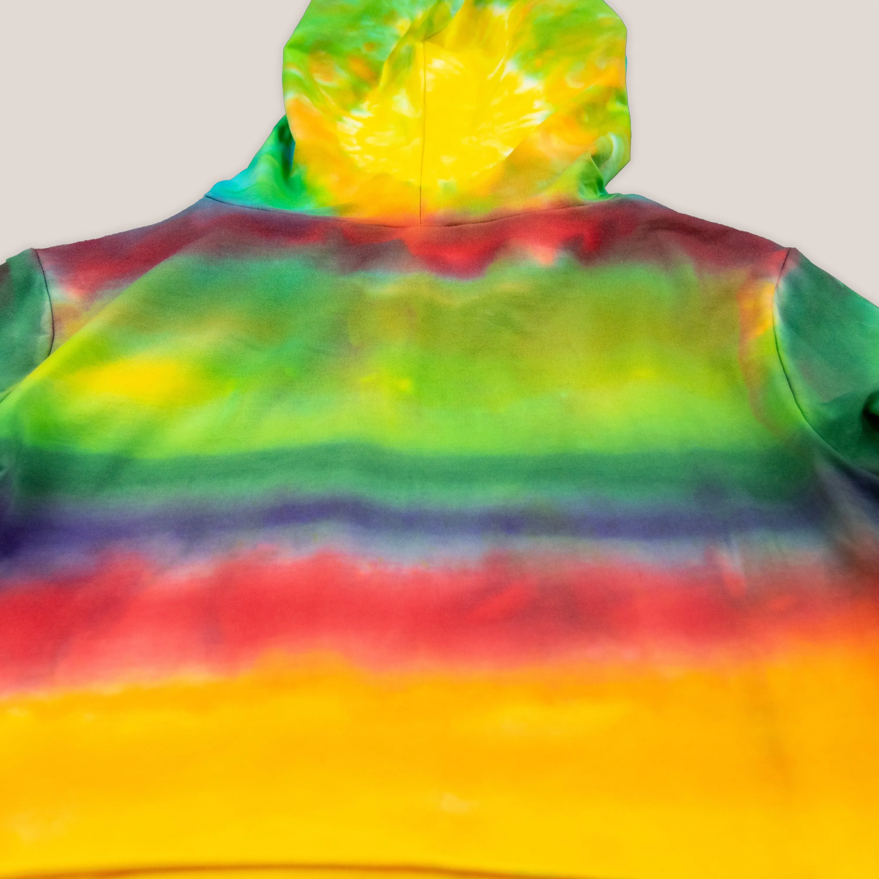 Rainbow Quartz Tie Dye Hoodie Crop Top