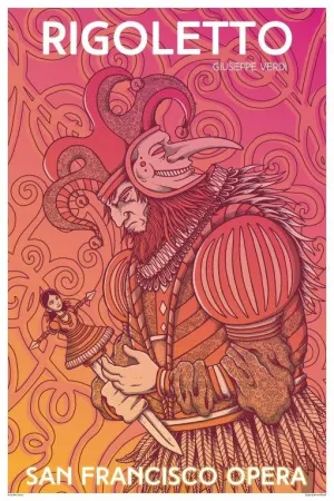 RIGOLETTO - SUMMER OF LOVE OPERA POSTER by MATT LEUNIG