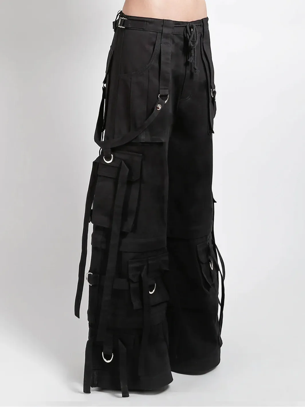 RING STRAP PANT - BLACK