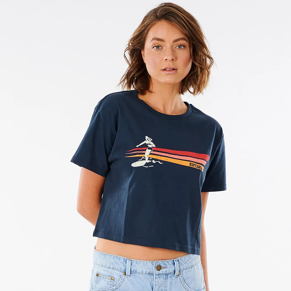 Rip Curl Golden State Crop Short Sleeve T- Shirt