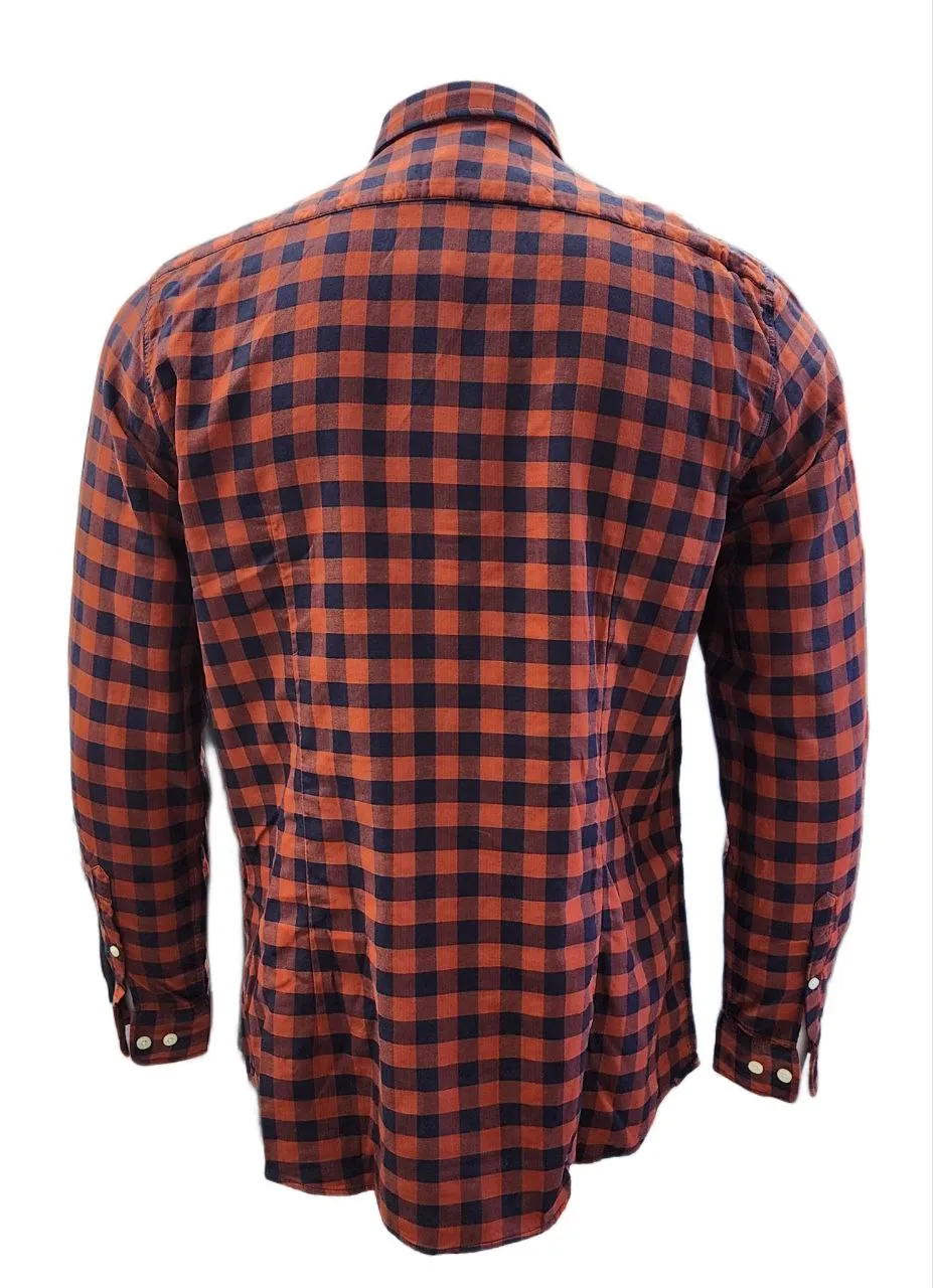 Rodd & Gunn Men's Fire Red Soft Cotton Plaid Slim Fit Parnell Shirt Large NWT