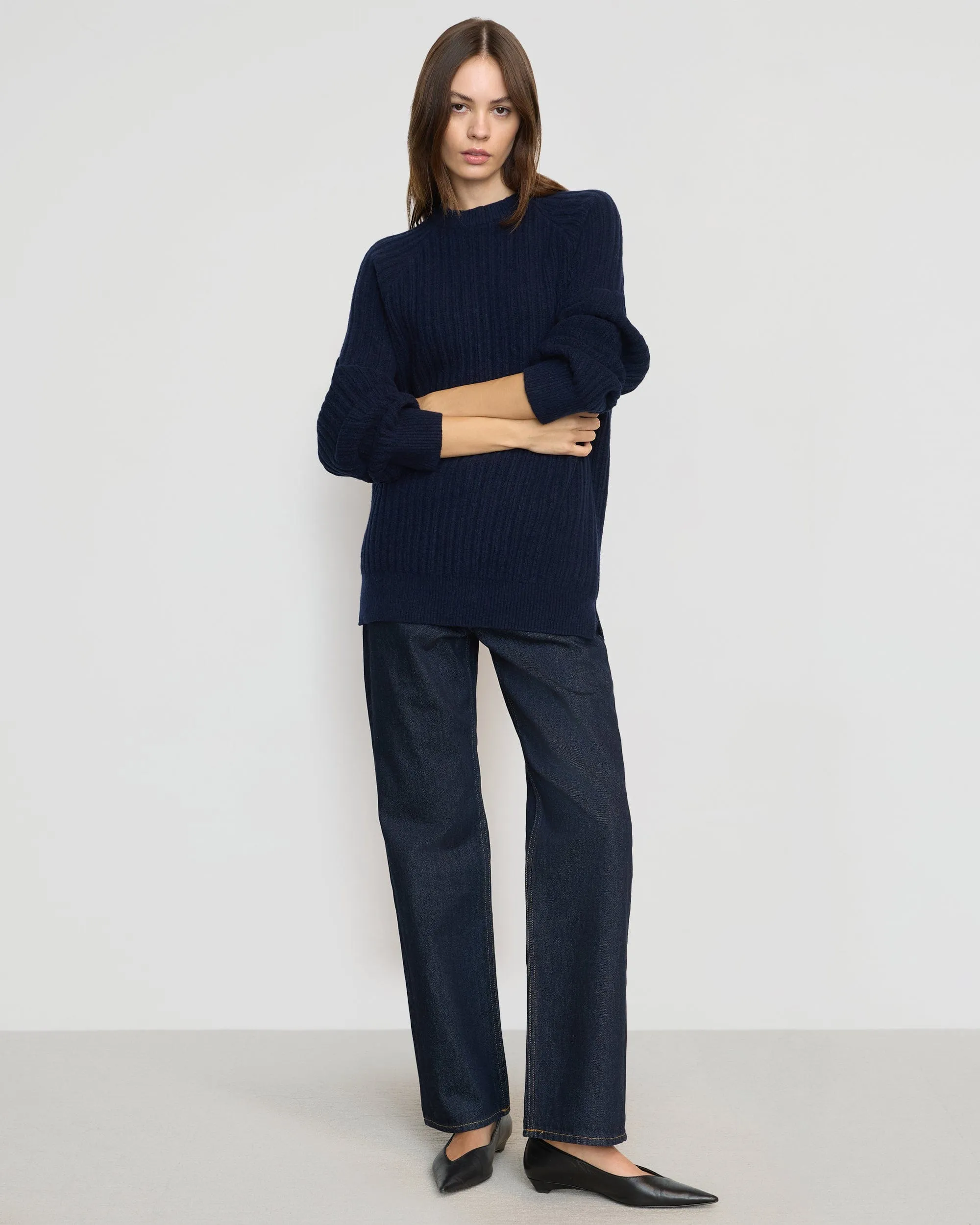 Roylene Ribbed Boyfriend Sweater