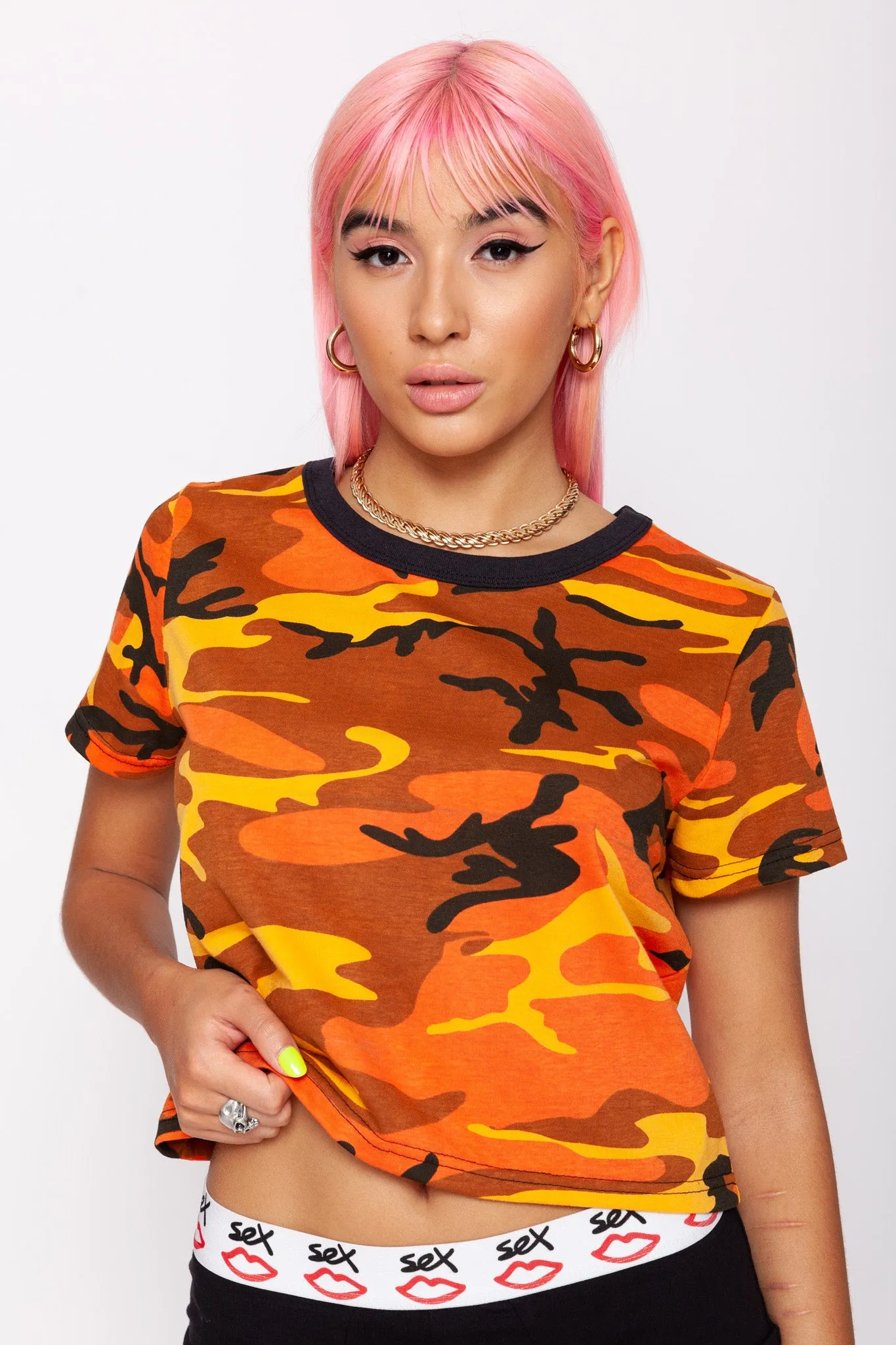 Savage Camo Crop Tee