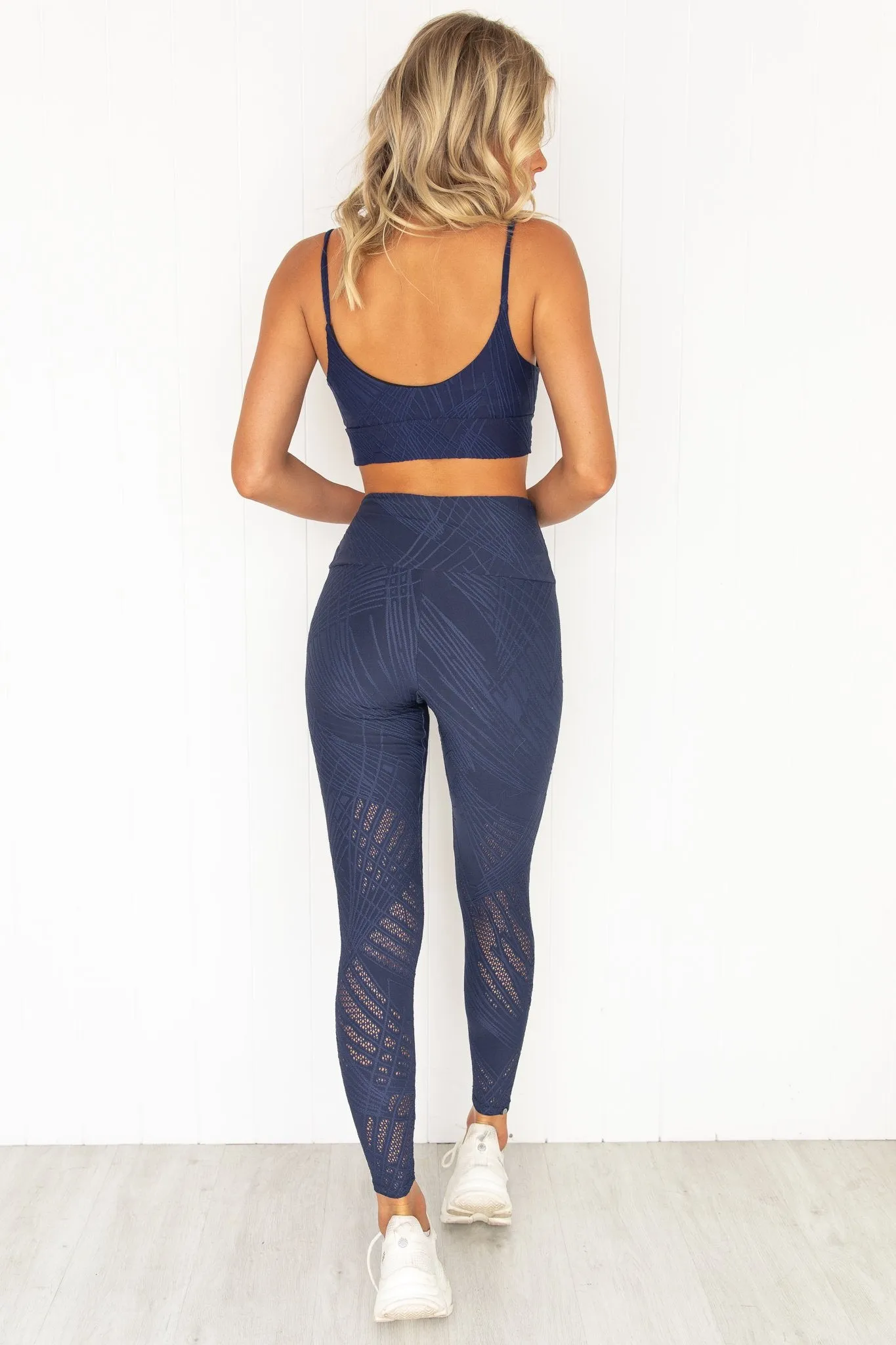 Selenite Flow Bra  - Navy