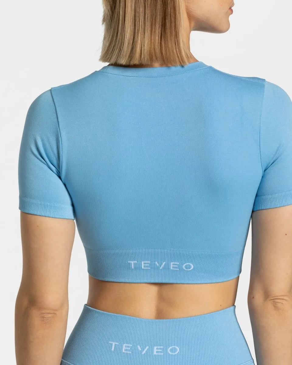 Sensation Crop Top "Babyblau"
