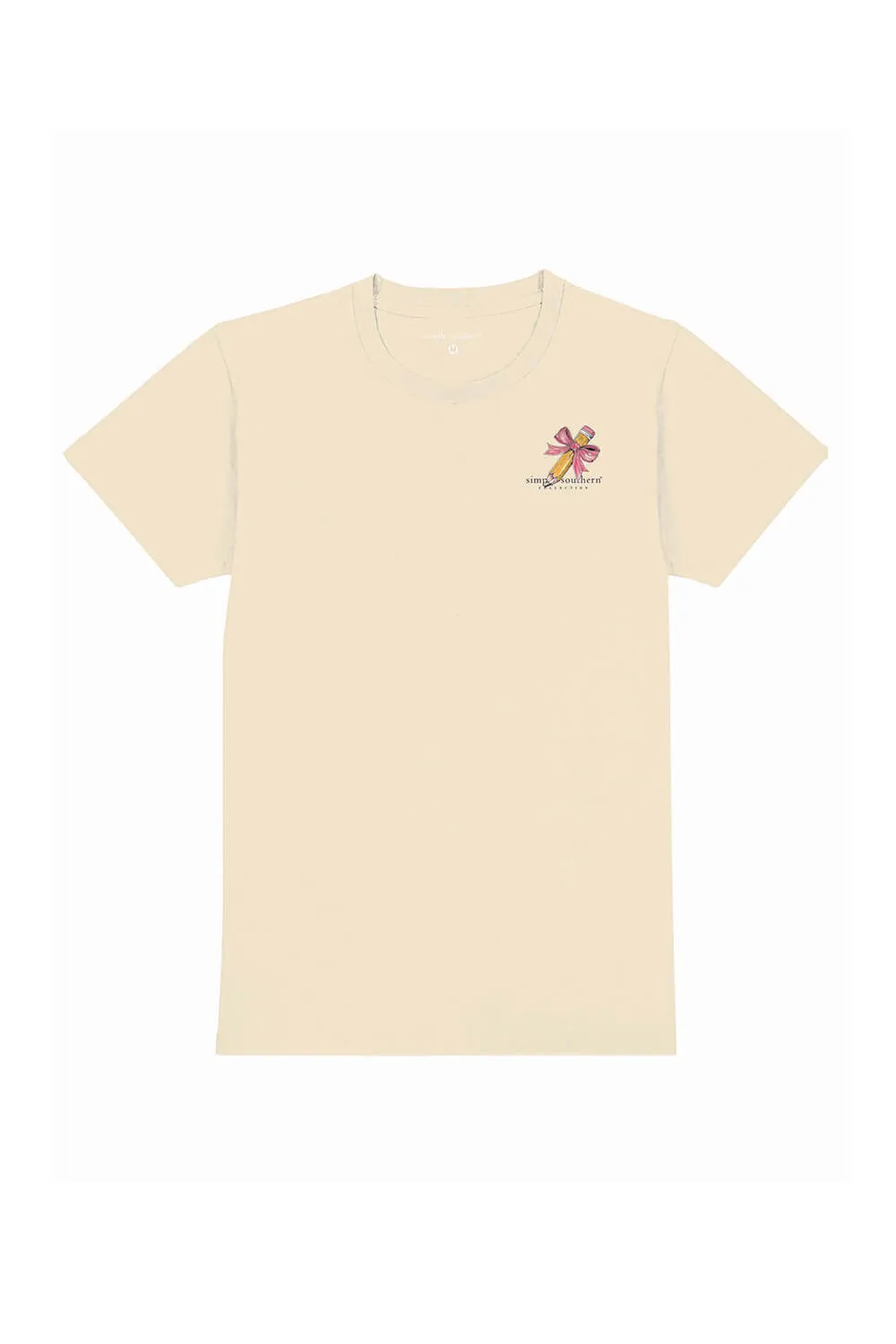 Simply Southern Teacher T-Shirt for Women in Natural | SS-TEACHER-NATURAL