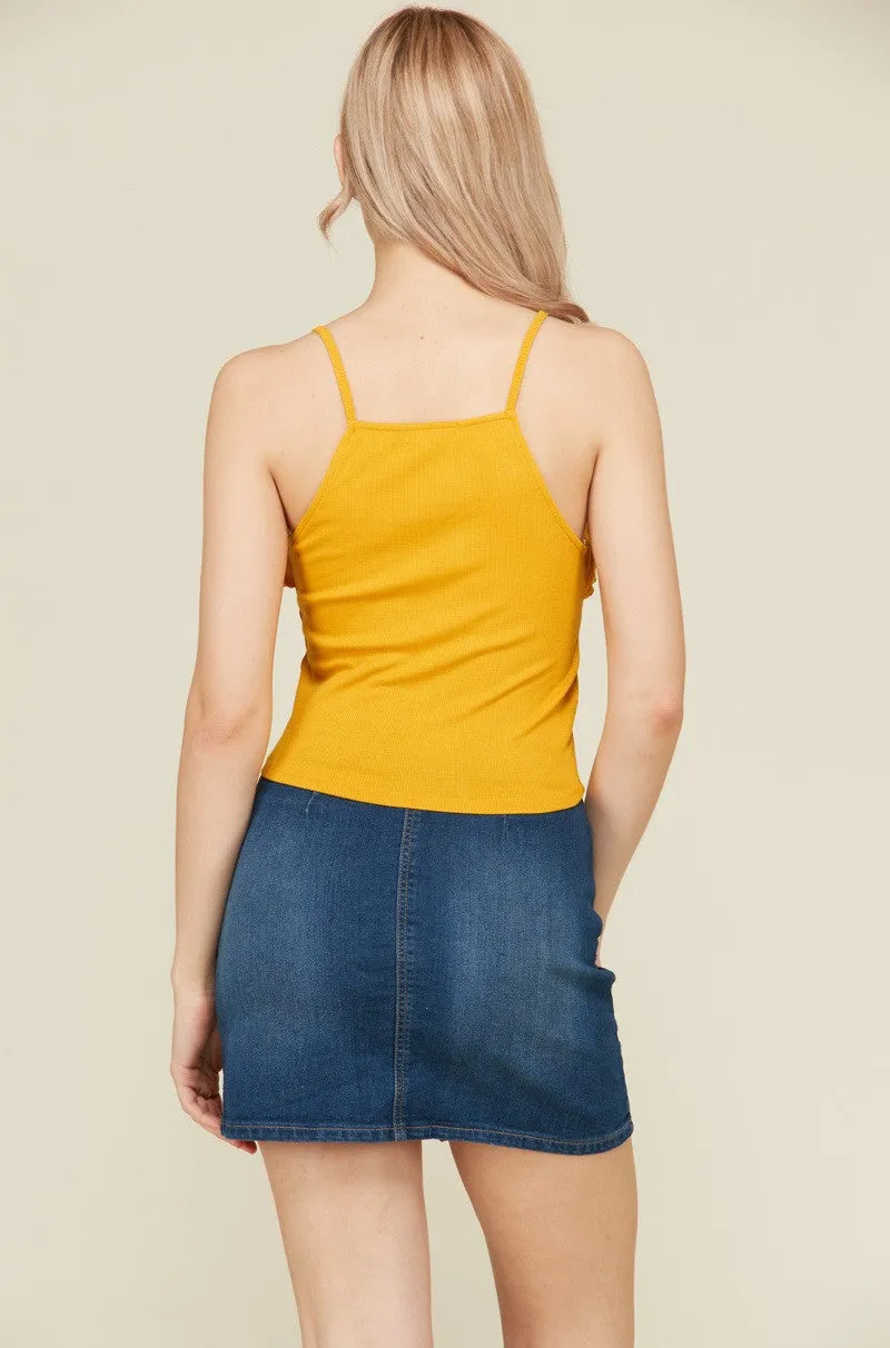 Sleeveless Ruffled Cami