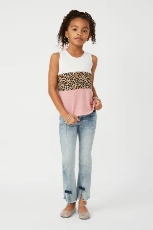 Smithsonian Cheetah Print Block Knit Tank