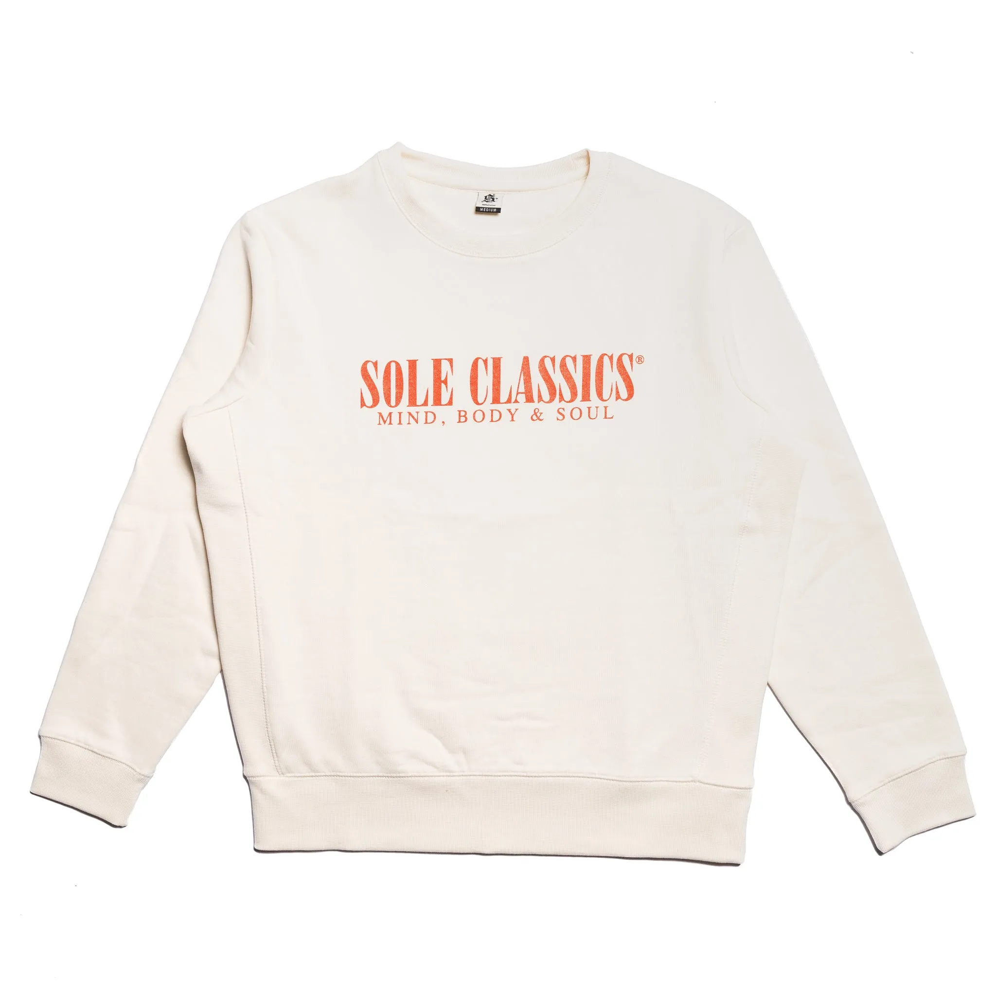 Sole Classics Mind Body & Soul Crewneck in Natural