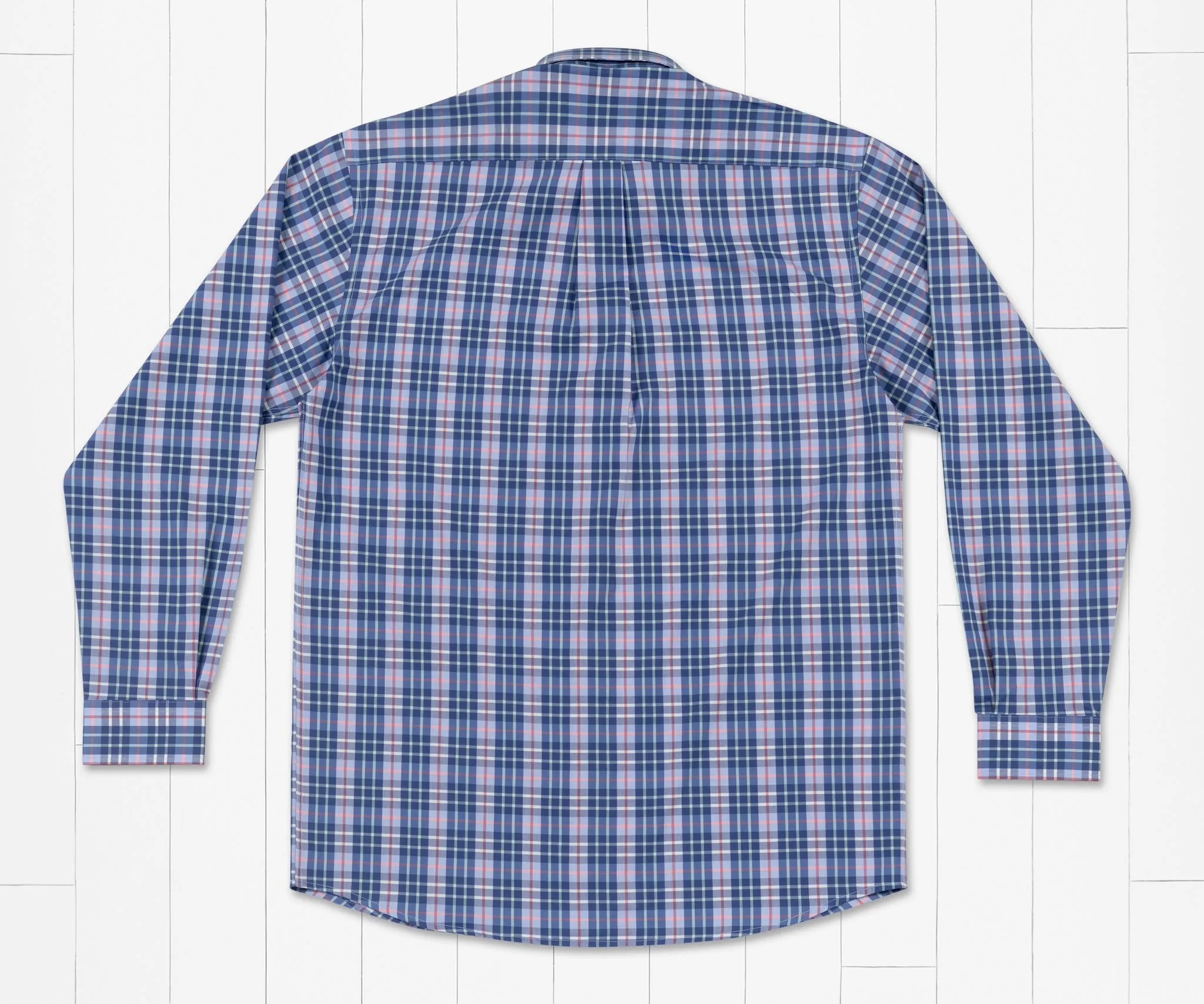 Southern Marsh Bluefish Performance Plaid Dress Shirt