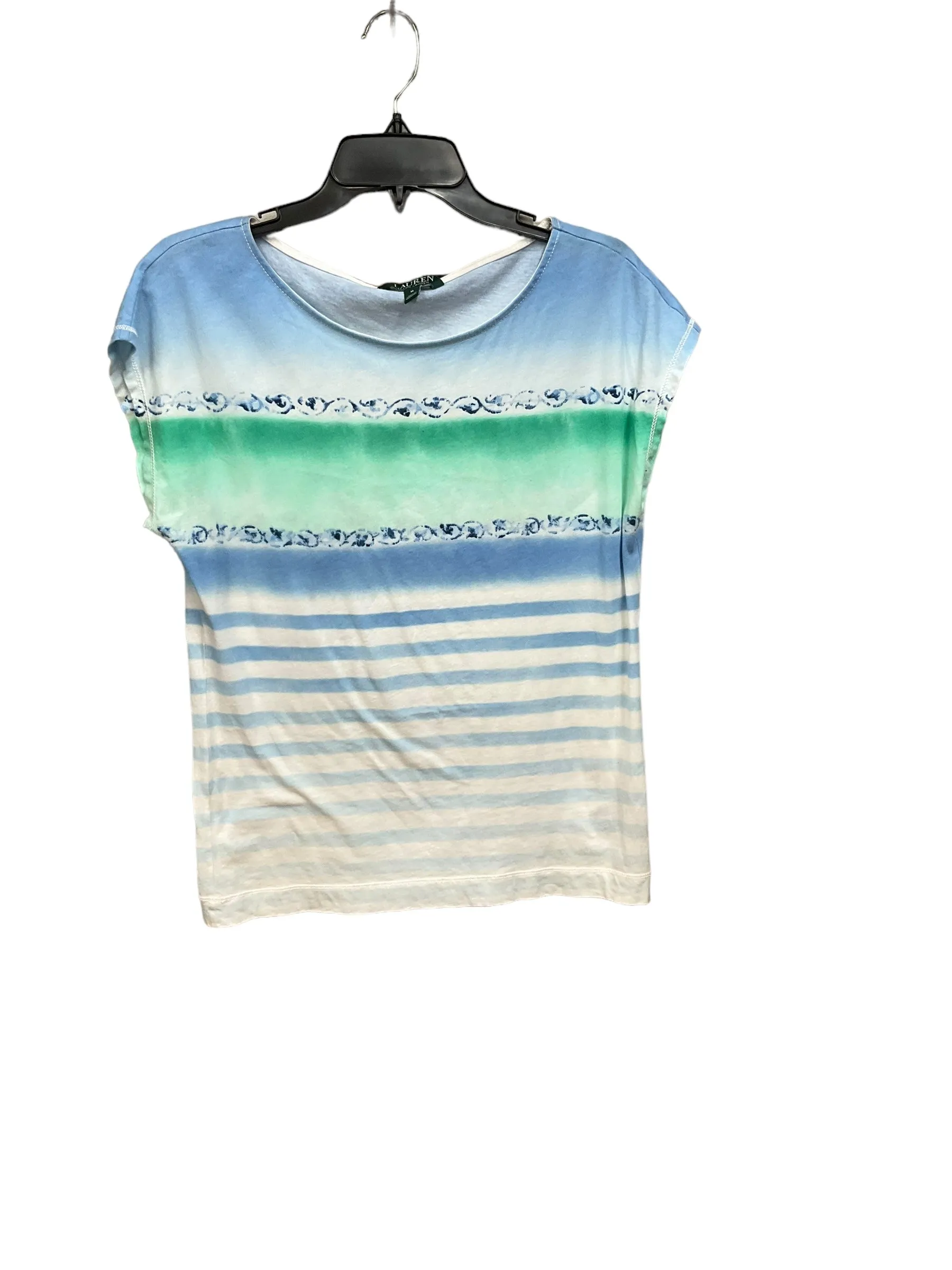 Striped Pattern Top Sleeveless Lauren By Ralph Lauren, Size M