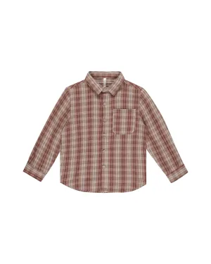 The Collared Long Sleeve Shirt by Rylee   Cru - Autumn Plaid - BABY