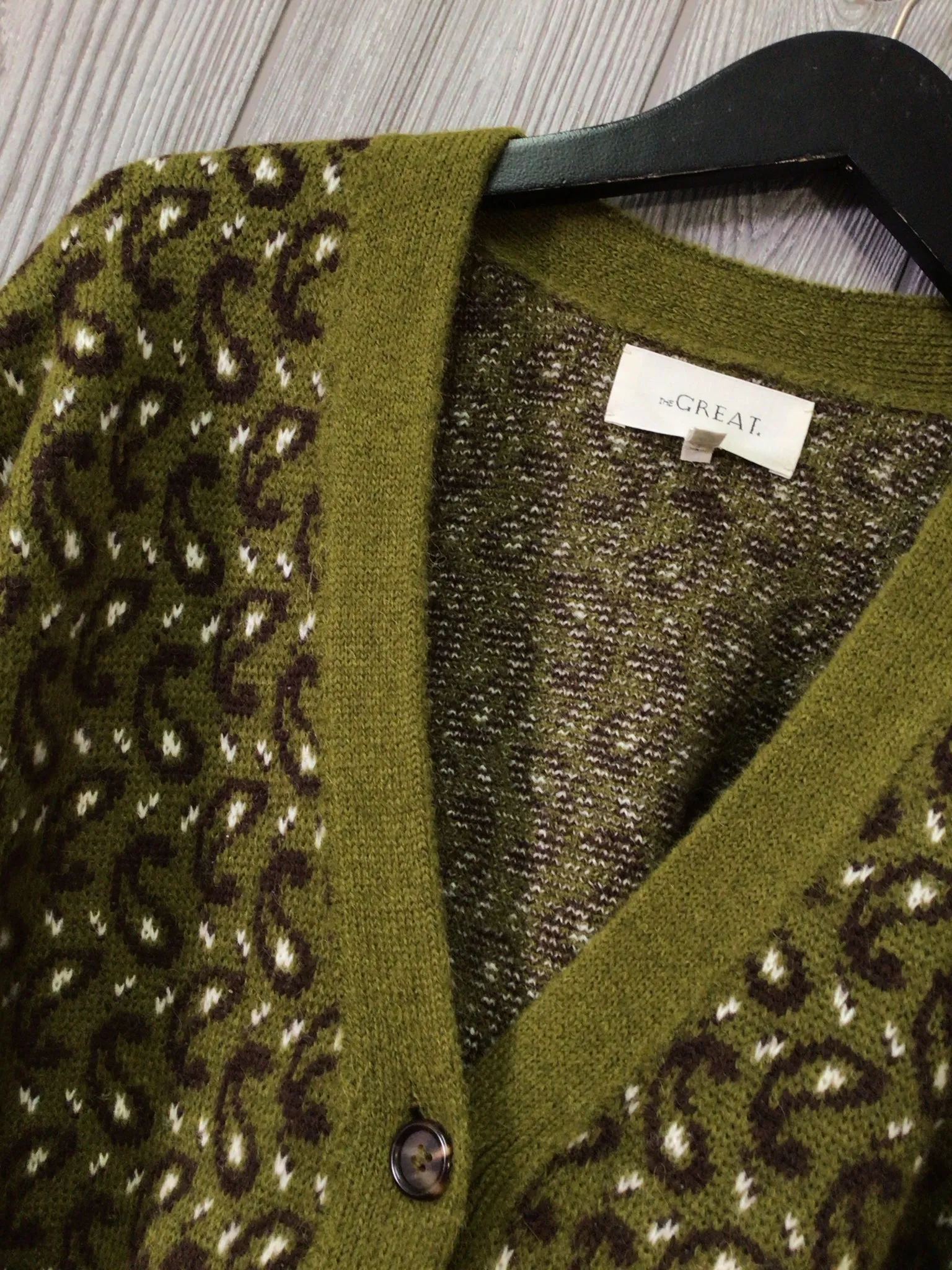 The GREAT Alpaca Knit Cardigan Size Small