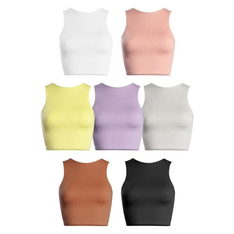 Thick Rib Crop Tank