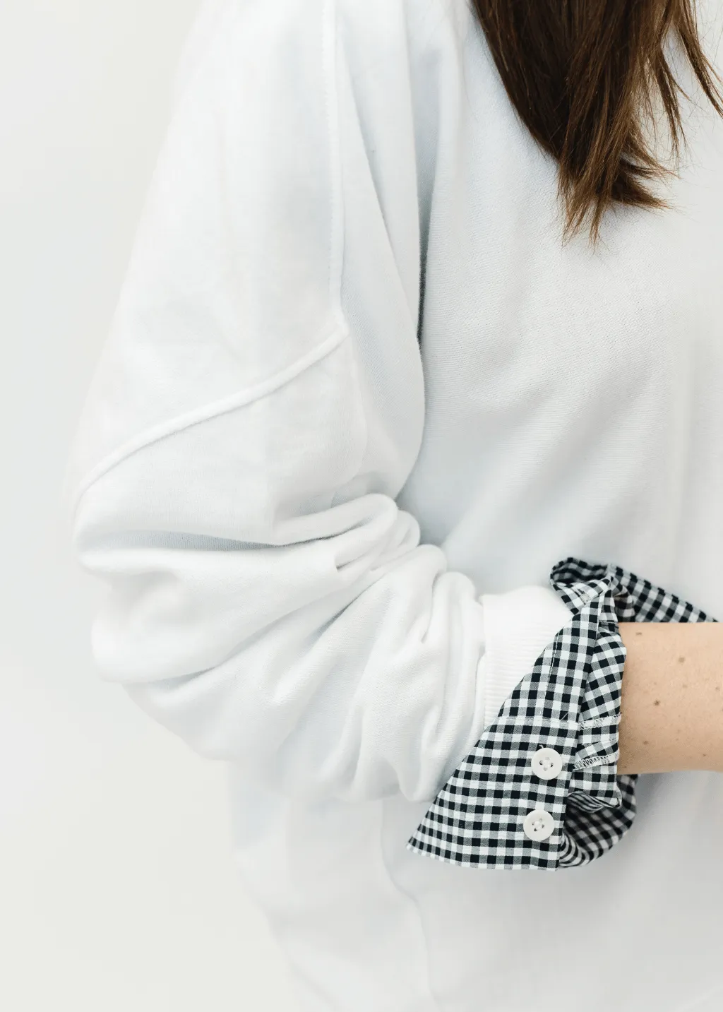 Tibi Light Weight Sweatshirting Crewneck Sweatshirt