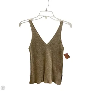 Top Sleeveless By Abercrombie And Fitch In Tan, Size: M