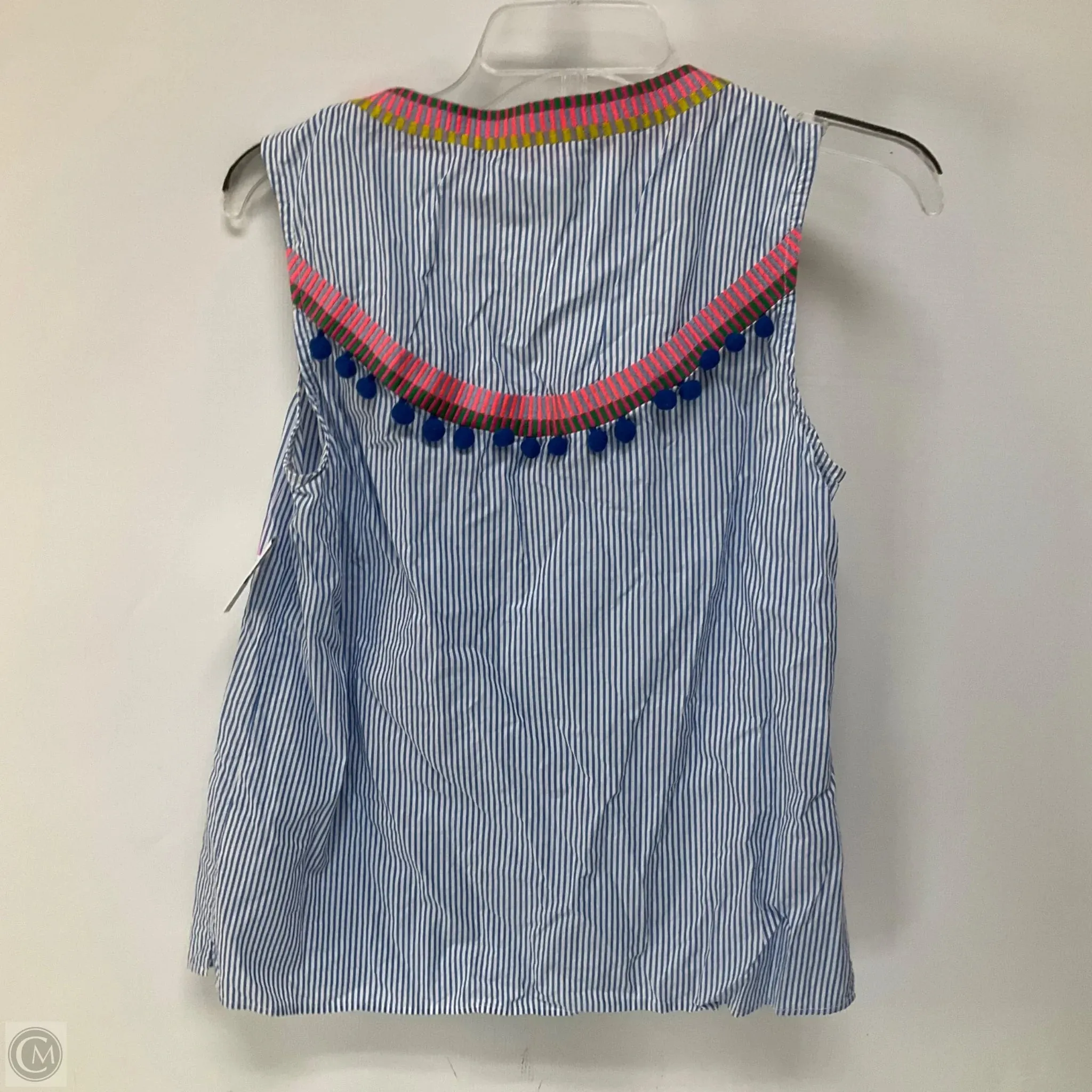 Top Sleeveless By Boden In Striped Pattern, Size: 6