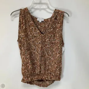 Top Sleeveless By Evereve In Floral Print, Size: M