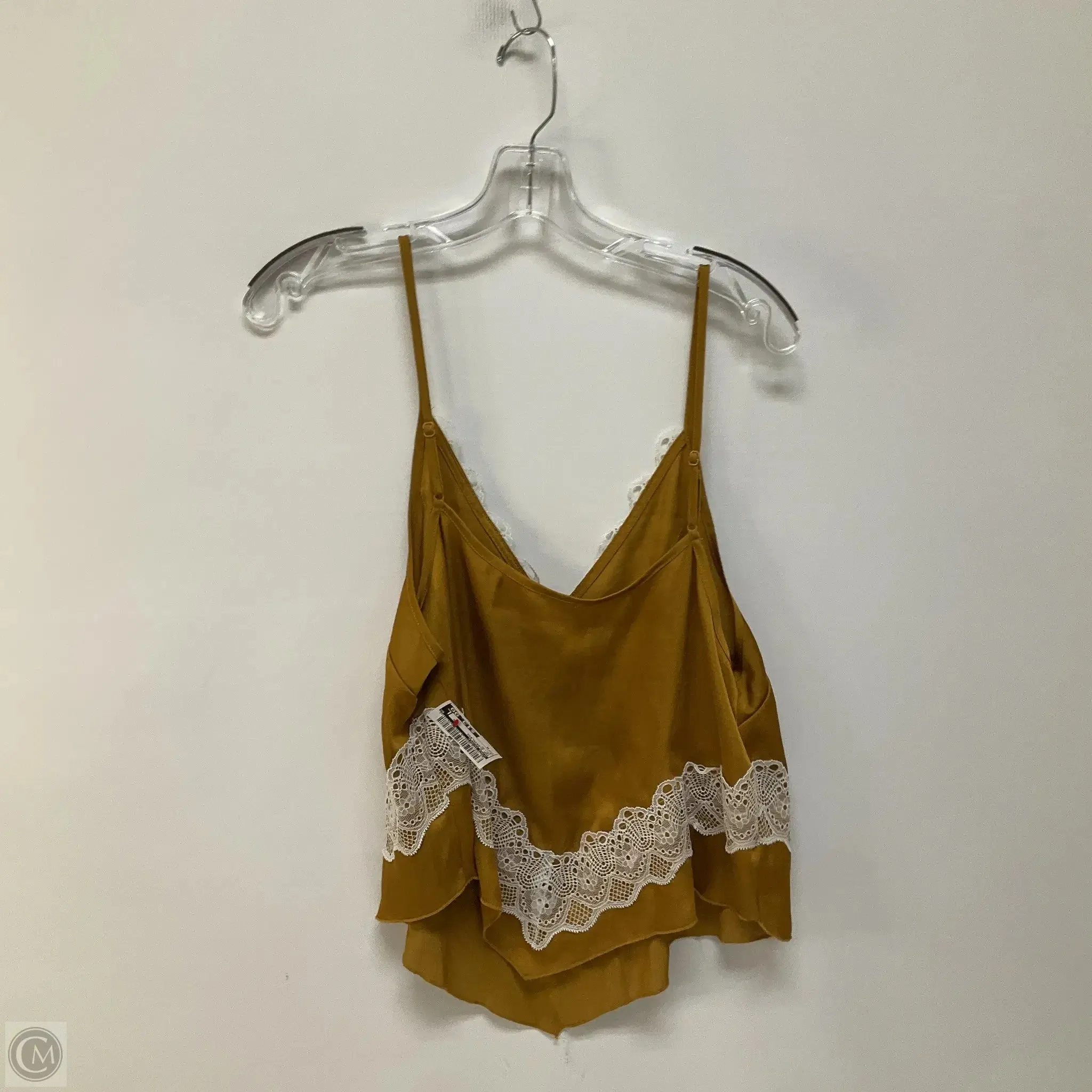 Top Sleeveless By Free People In Yellow, Size: M