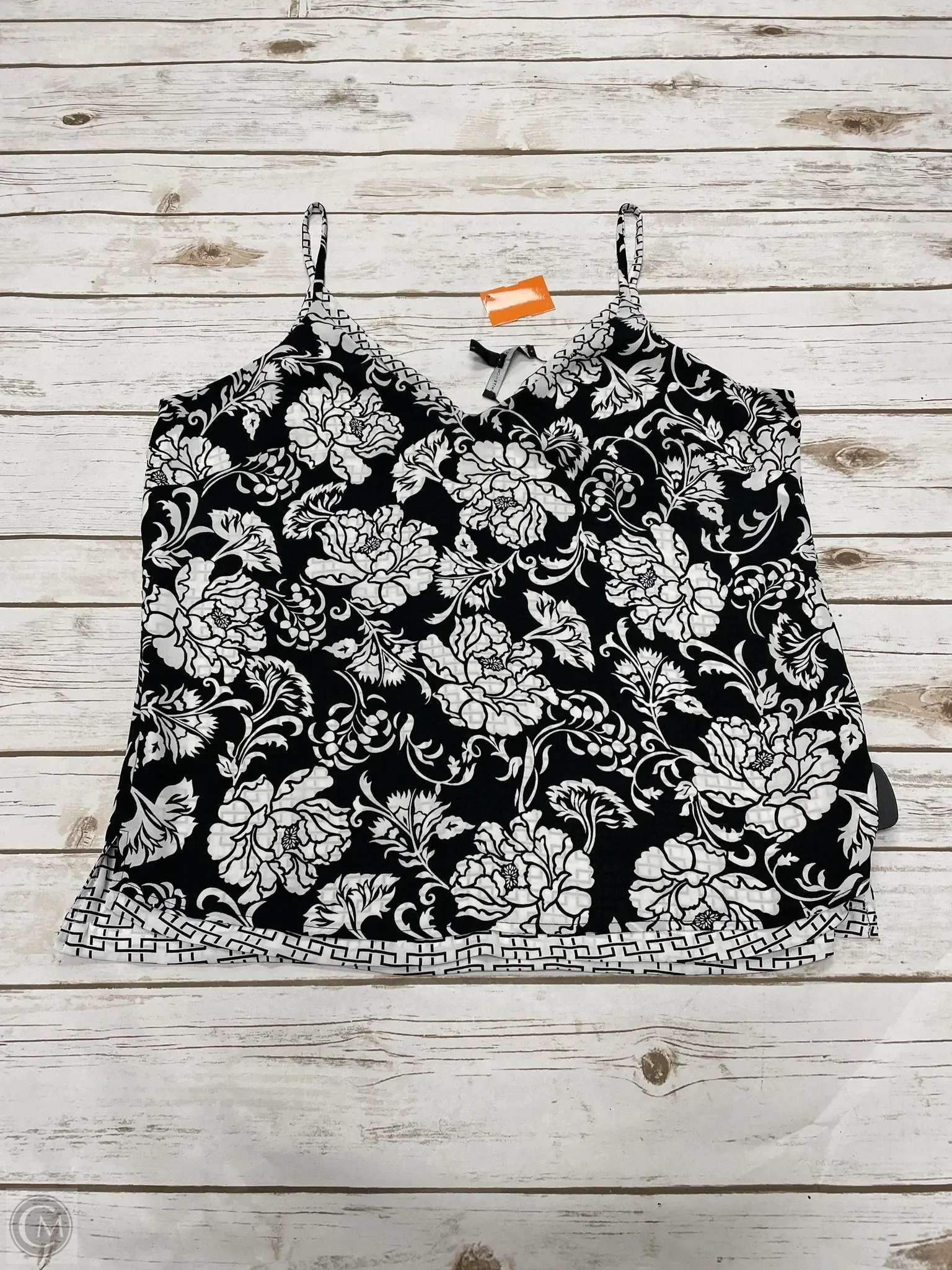 Top Sleeveless By White House Black Market In Black & White, Size: L