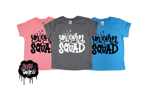Unicorn Squad Bodysuit or Tee