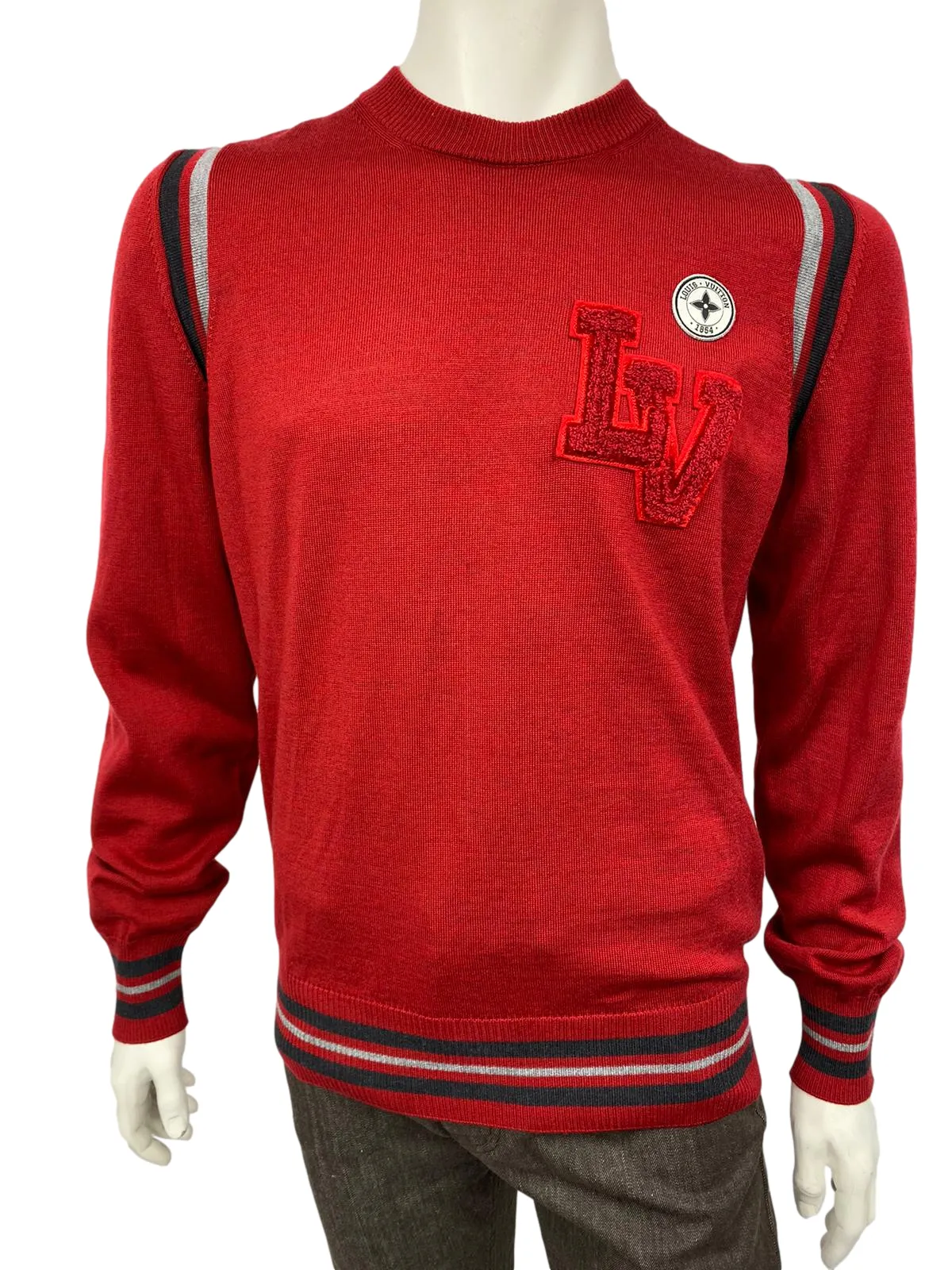 Varsity Crewneck Sweater With Patches