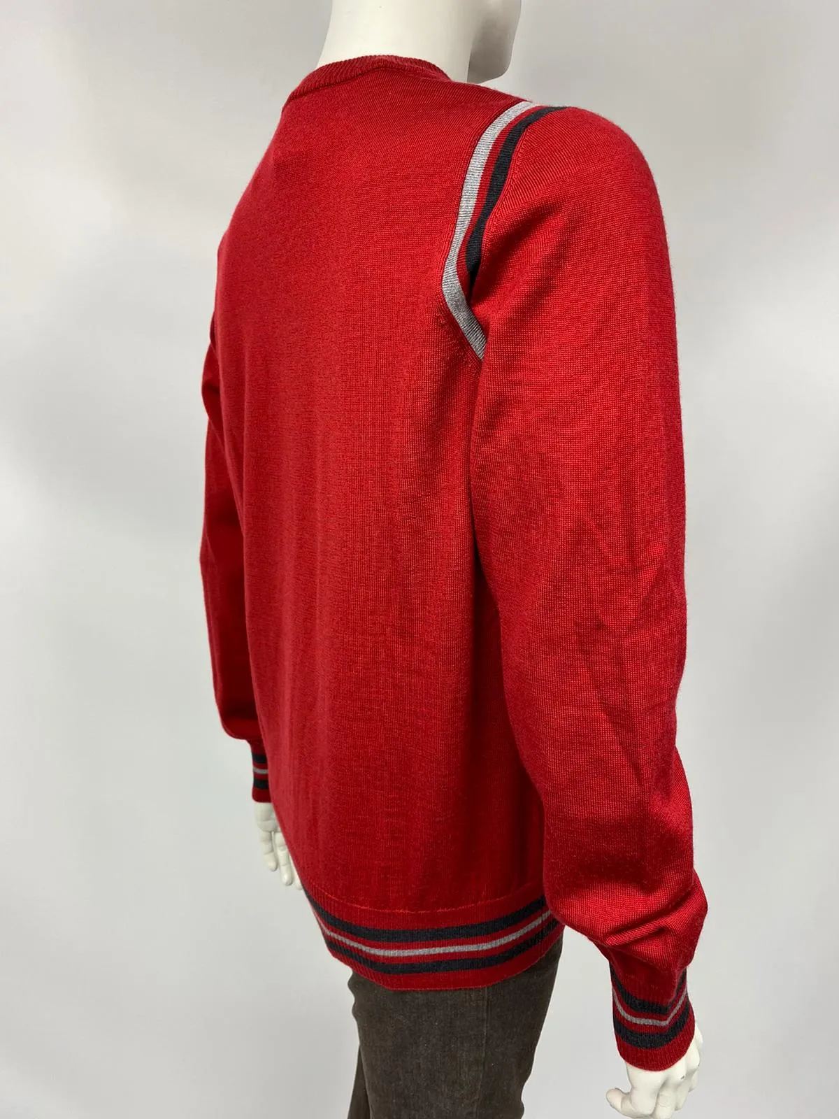 Varsity Crewneck Sweater With Patches