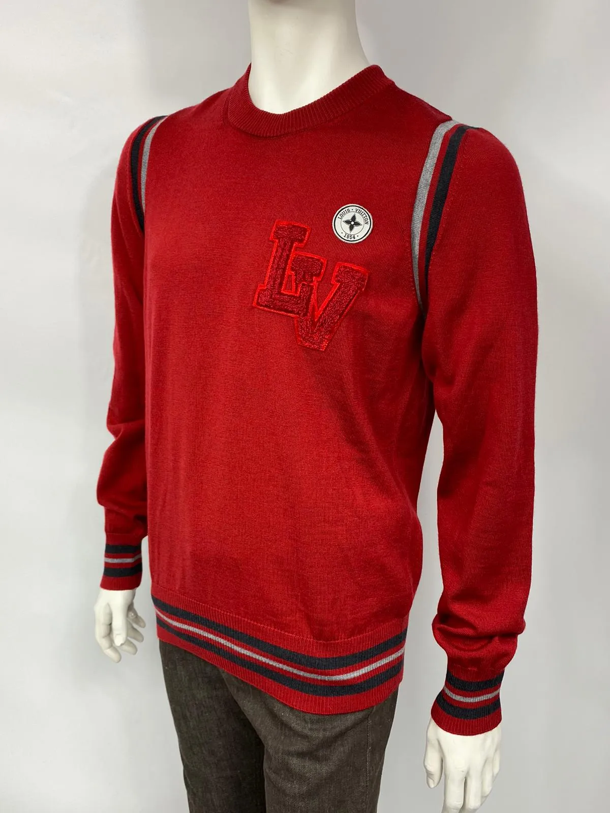 Varsity Crewneck Sweater With Patches