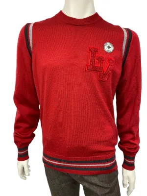 Varsity Crewneck Sweater With Patches