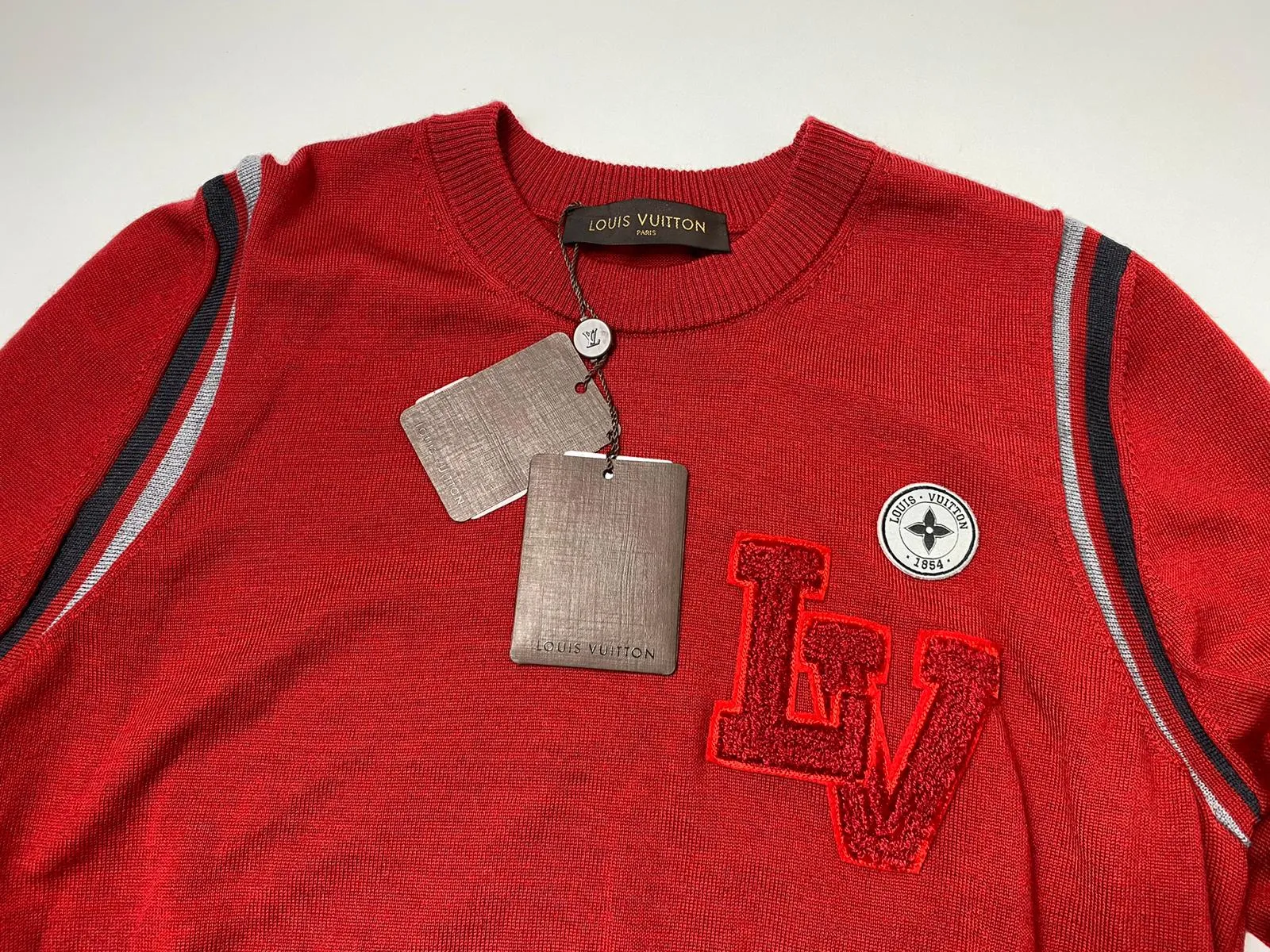 Varsity Crewneck Sweater With Patches