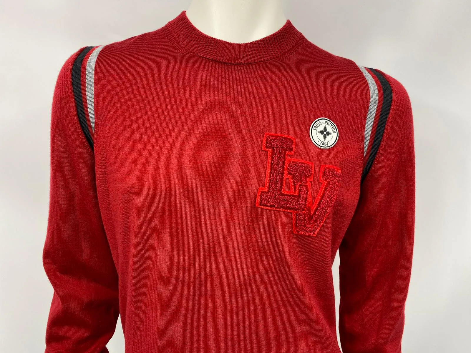 Varsity Crewneck Sweater With Patches