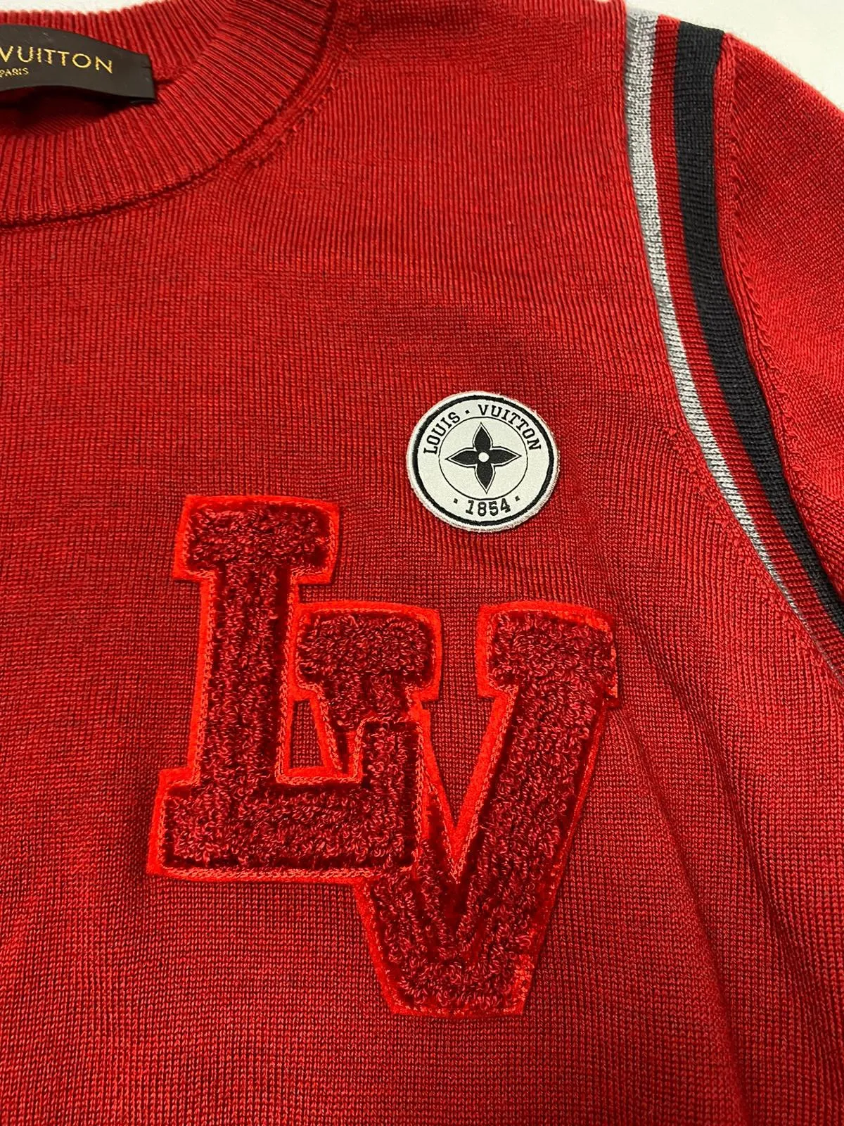 Varsity Crewneck Sweater With Patches