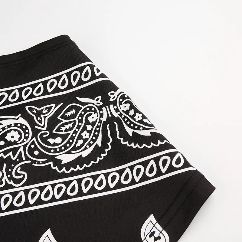 Vintage Bandana Crop Top