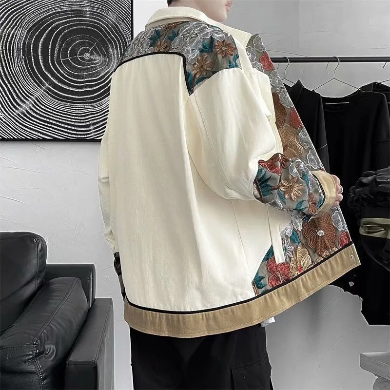 VINTAGE LACE FLORAL EMBROIDERED JACKET UB2702