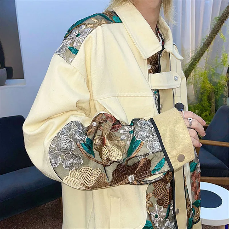 VINTAGE LACE FLORAL EMBROIDERED JACKET UB2702