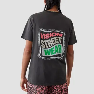 Vision Twist Box Logo T-Shirt Washed Black