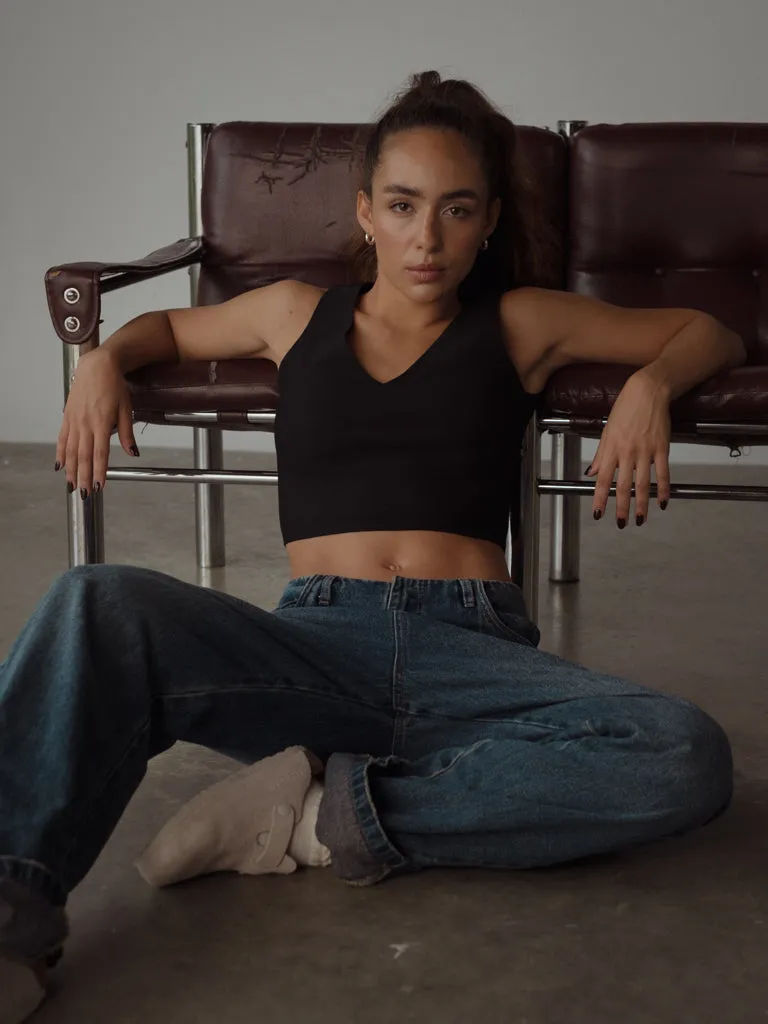 WAISTLESS  JEAN  - 20S DIRTY BLUE