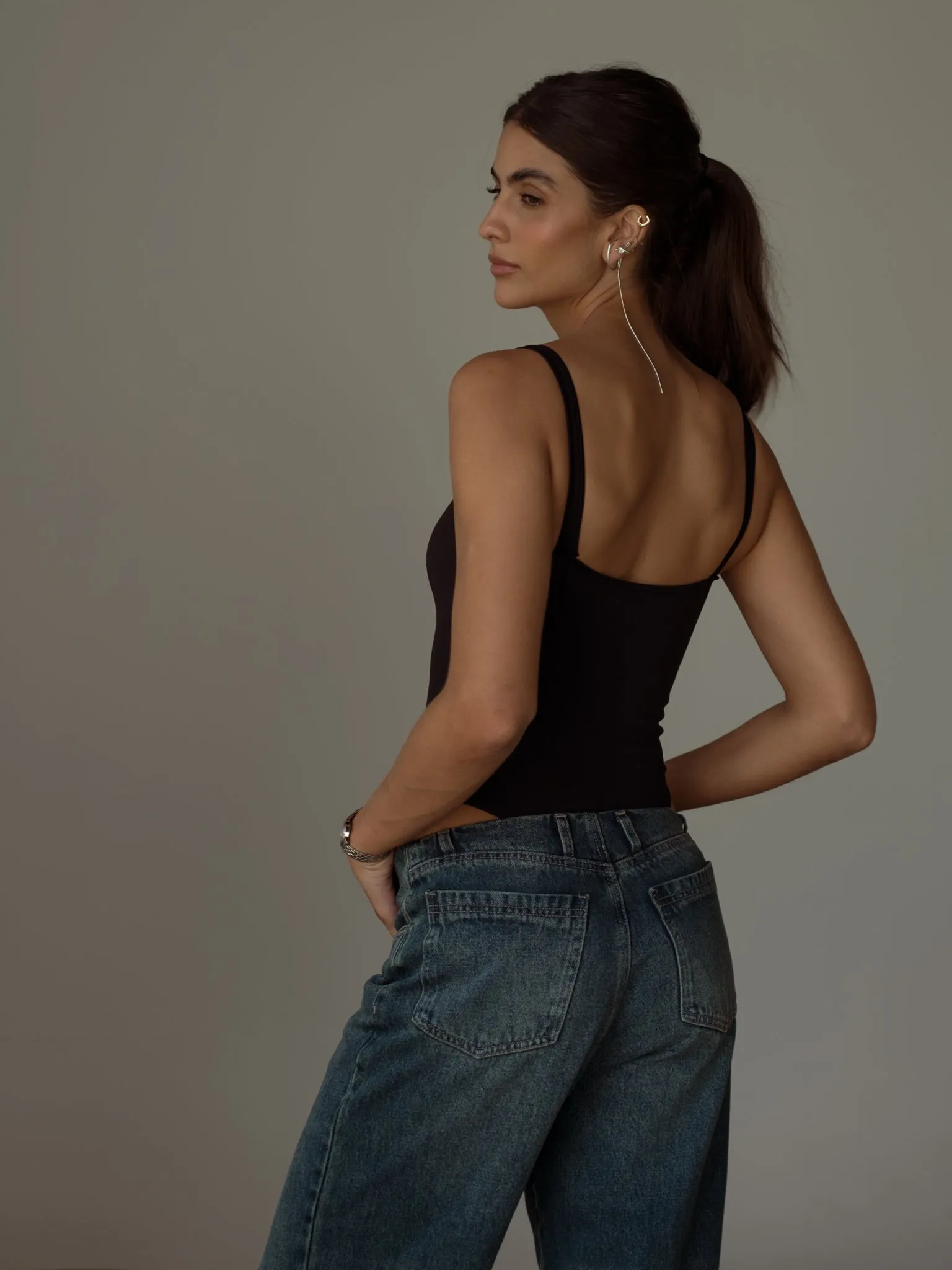 WAISTLESS  JEAN  - 20S DIRTY BLUE