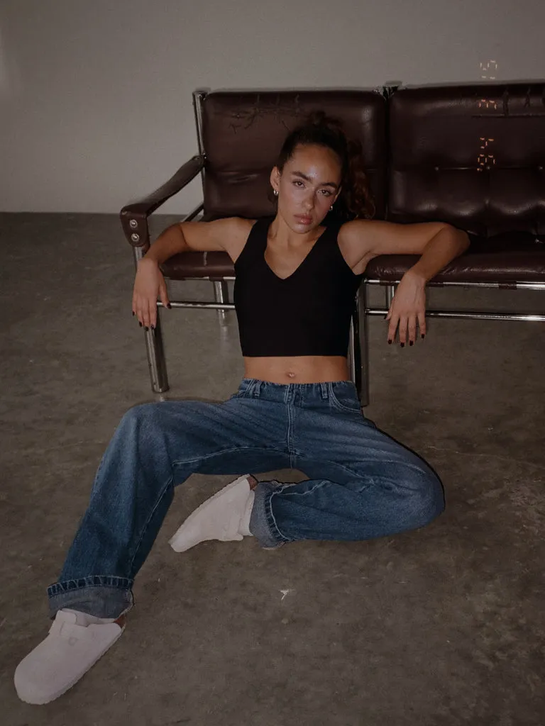 WAISTLESS  JEAN  - 20S DIRTY BLUE