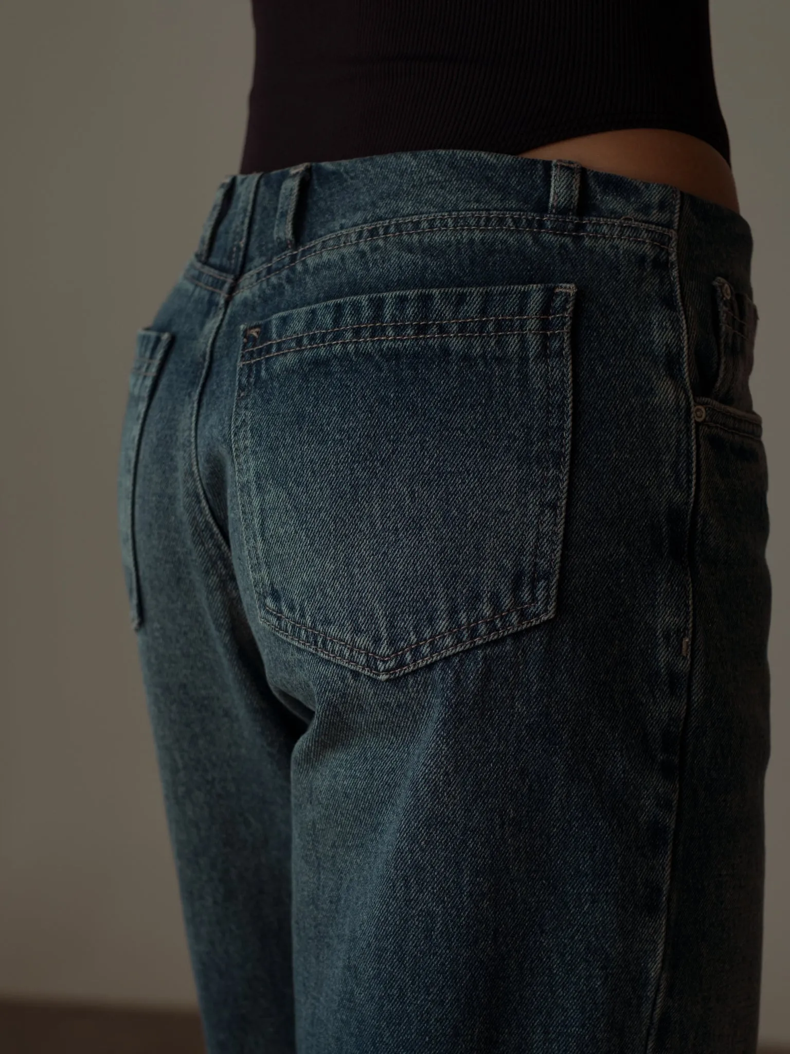 WAISTLESS  JEAN  - 20S DIRTY BLUE