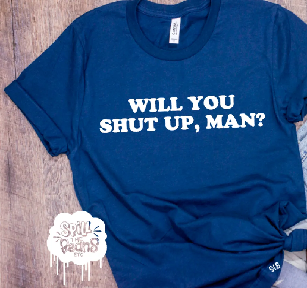 Will You Shut Up, Man? Presidential Debate Tee Biden F*ck Trump Adult Tee