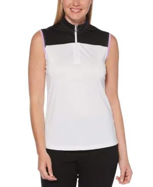 Womens Color Block Polo