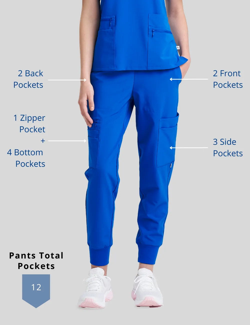 Womens Scrub Jogger Pants