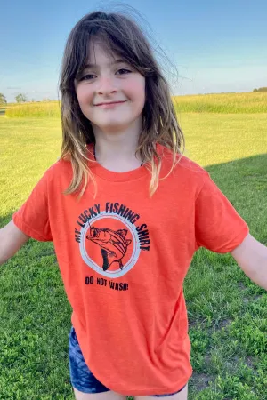 Youth Lucky Fishing Tee Shirt - North Dakota